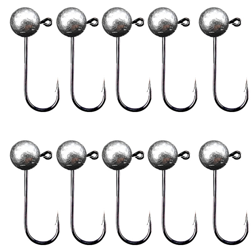 Fishing Hook Barbless - 10 adet/grup Jig Kafa Balıkçılık Kanca