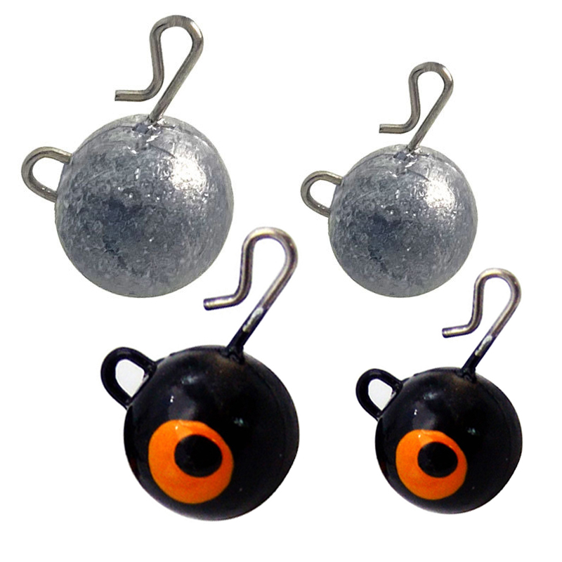 Fishing Hook Jig - 5 adet balıkçılık ağırlık platin yuvarlak