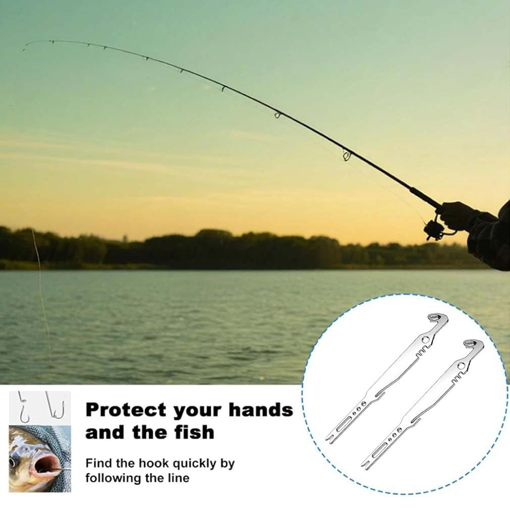 Fishing Hook Remover - 6'sı 1 Arada Paslanmaz Çelik Kancası