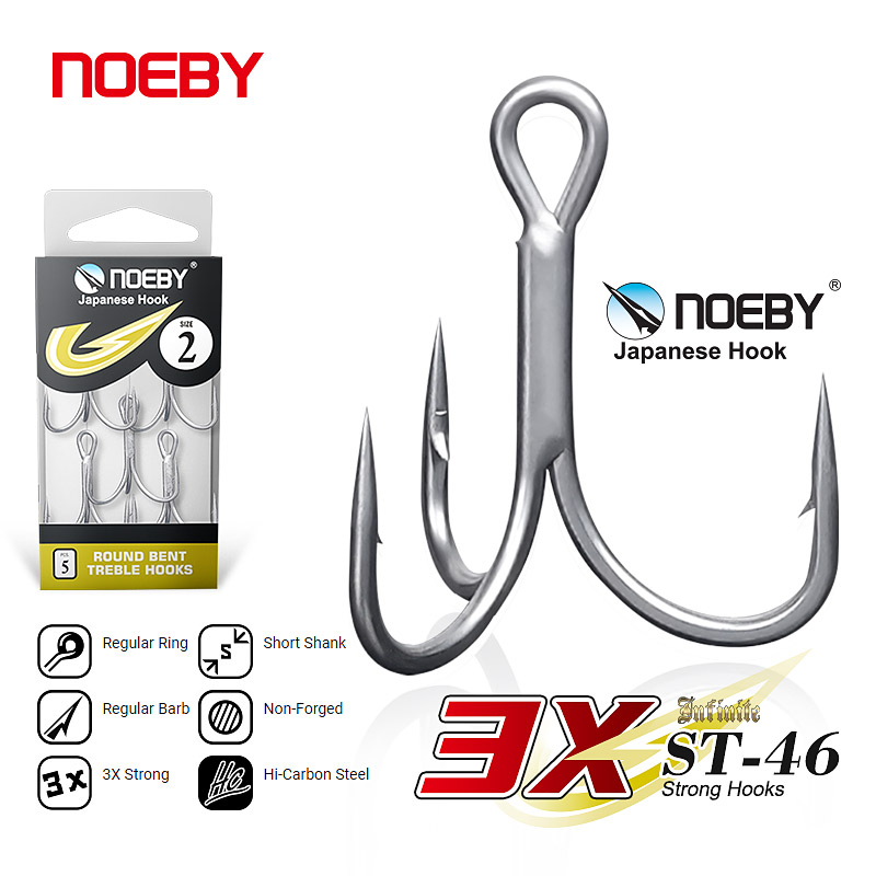Fishing Hook Barbless - Noeby Yüksek Karbon Çelikli Balık Oltaları,