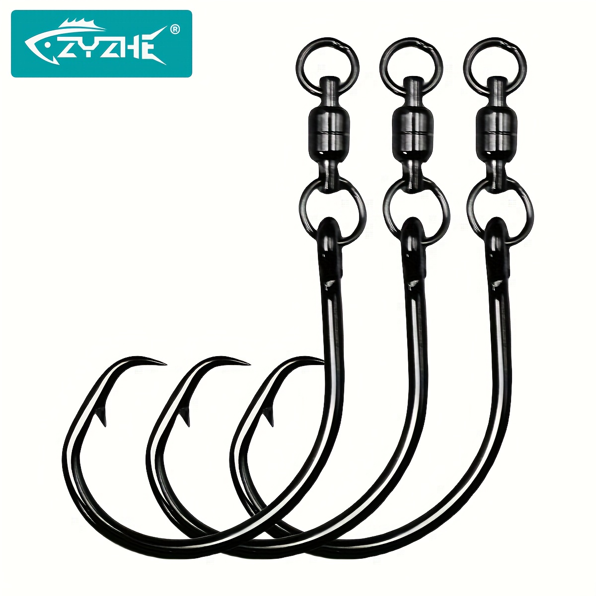 Fishing Hook Barbless - ZYZHE 3/6/9 adet Döner Halkalı Daire